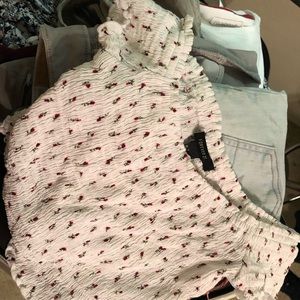 Forever 21 crop top off the shoulder